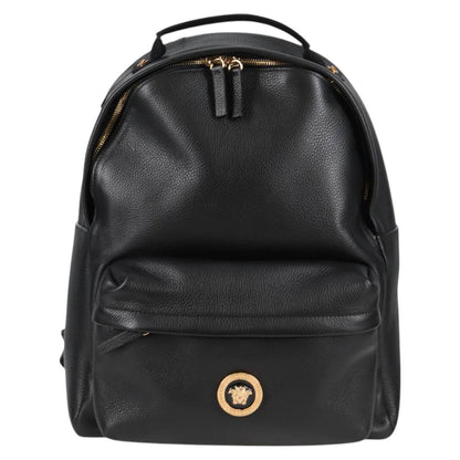 Versace Medusa, Black, Leather, backpack