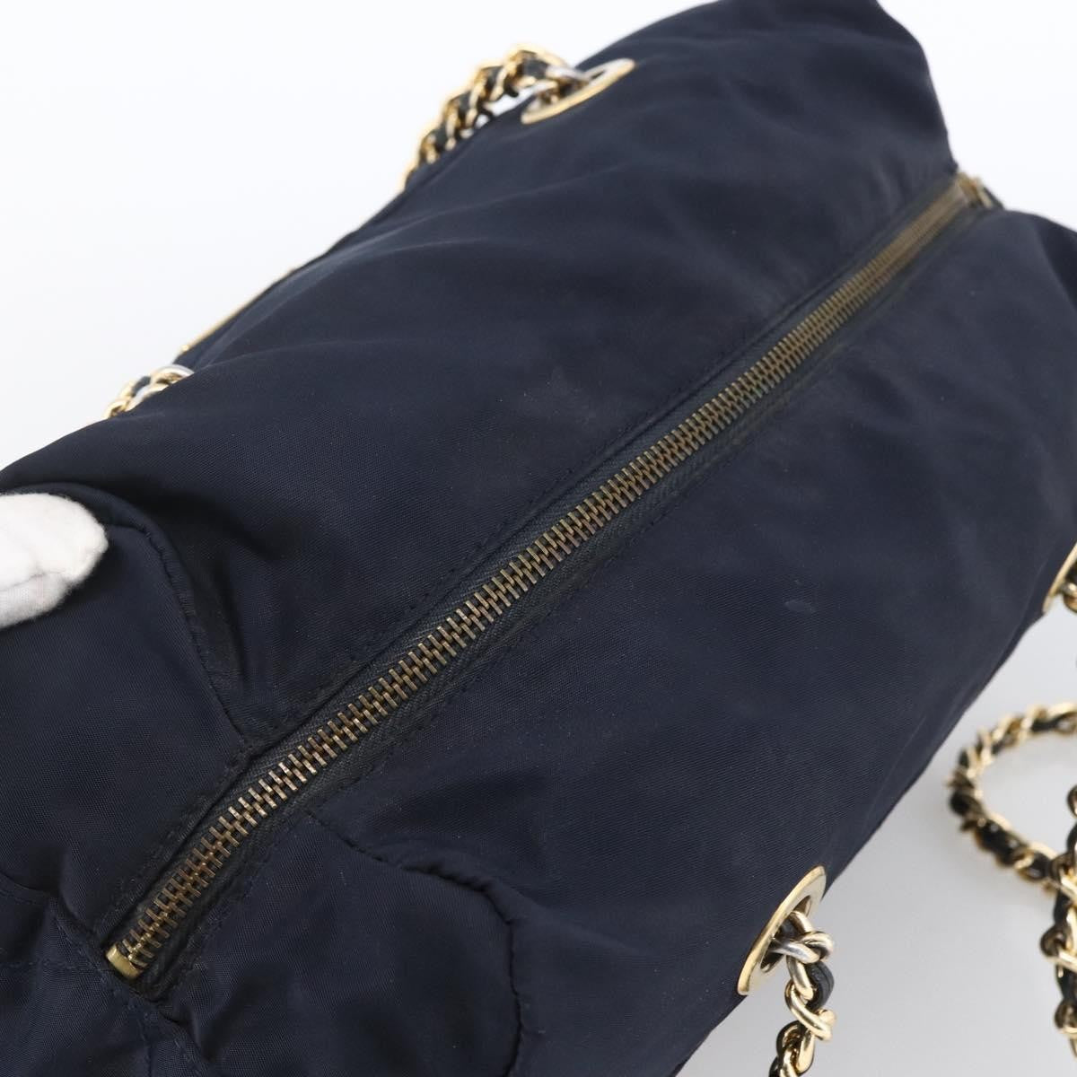 Prada Re-Edition 1995 Chain Quilted Re-Nylon, Navy, Nylon, Tote Bag