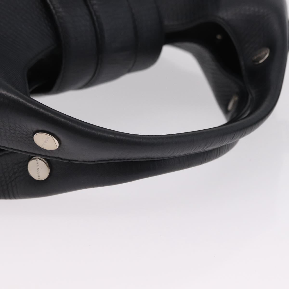 Bvlgari Chandra Hobo Leather, Black, Leather, Shoulder Bag