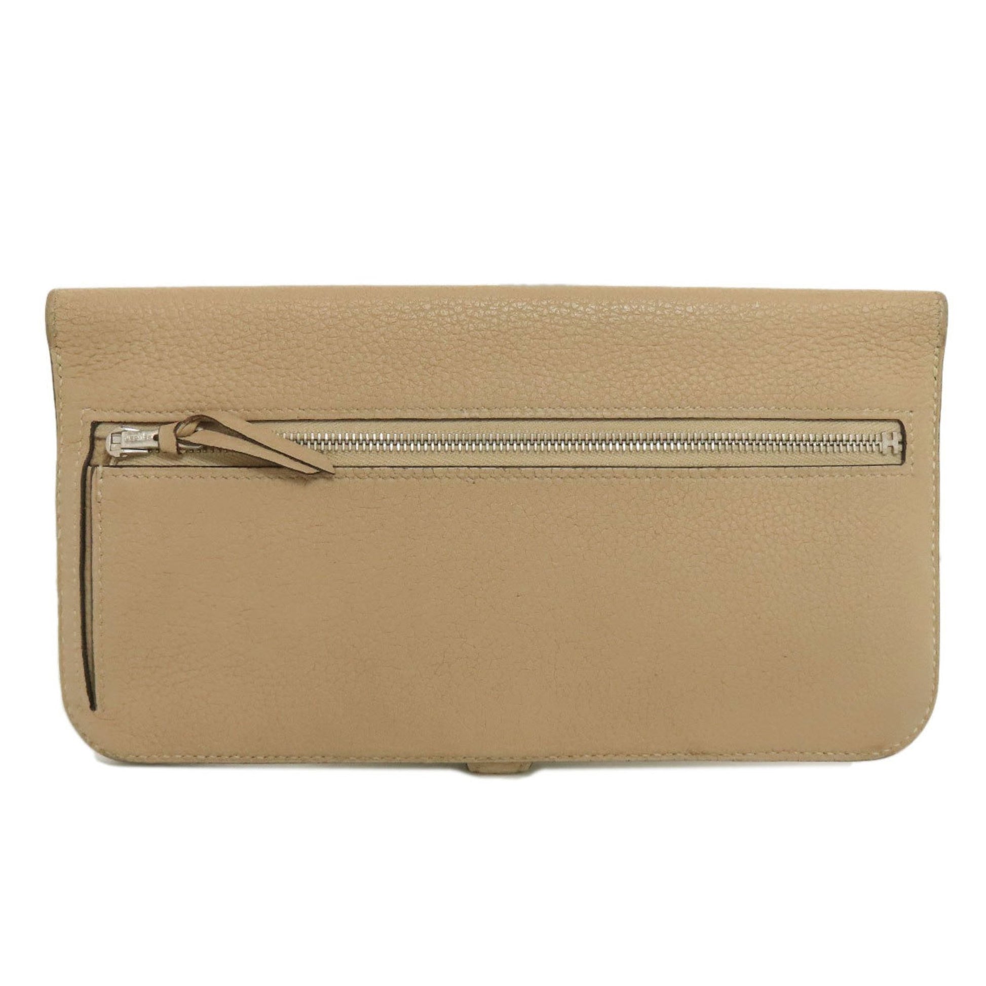 Hermès Dogon, Beige, Leather, wallet
