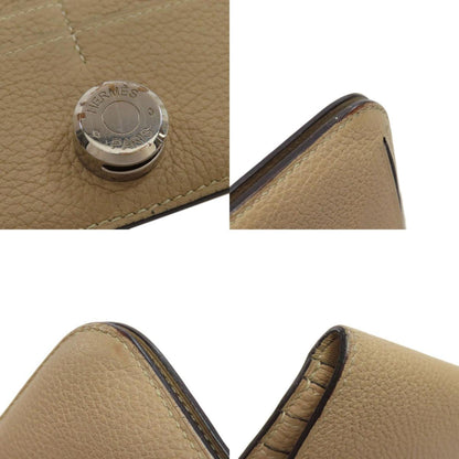 Hermès Dogon, Beige, Leather, wallet