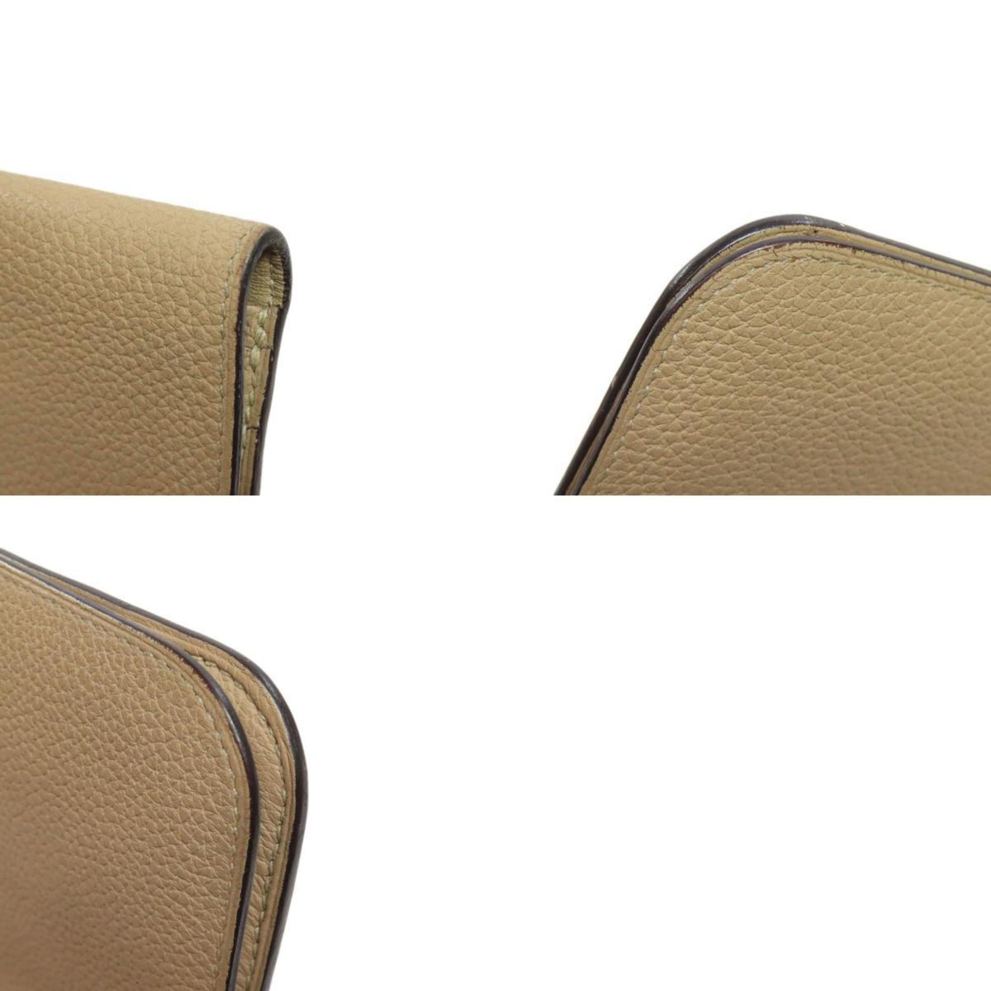 Hermès Dogon, Beige, Leather, wallet