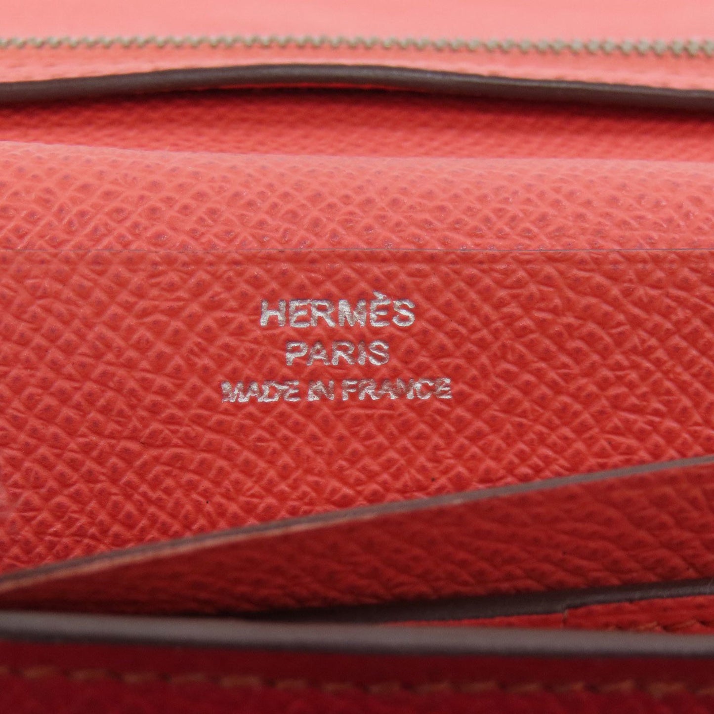 Hermès Béarn, Red, Leather, wallet