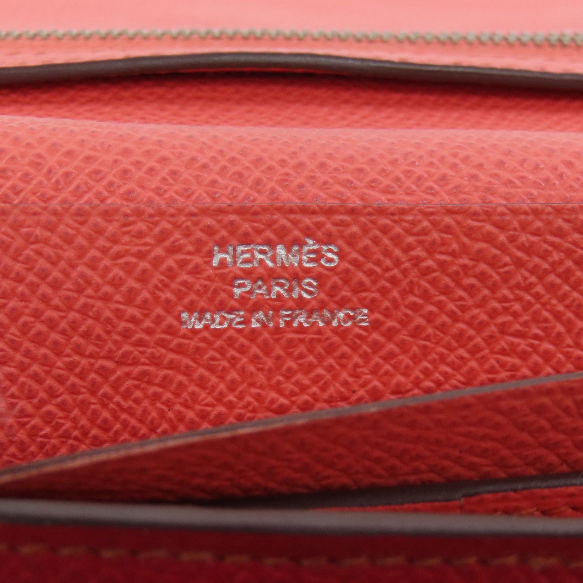Hermès Béarn, Red, Leather, wallet