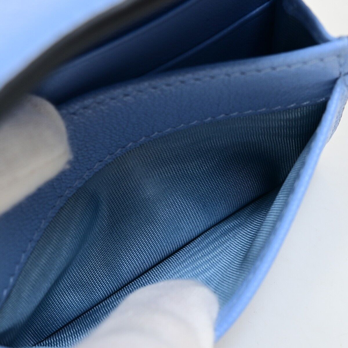 Christian Dior Saddle Handbag Leather, BLUE, LEATHER, Handbag