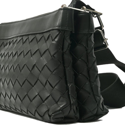 Bottega Veneta Intrecciato, Black, Leather, shoulder