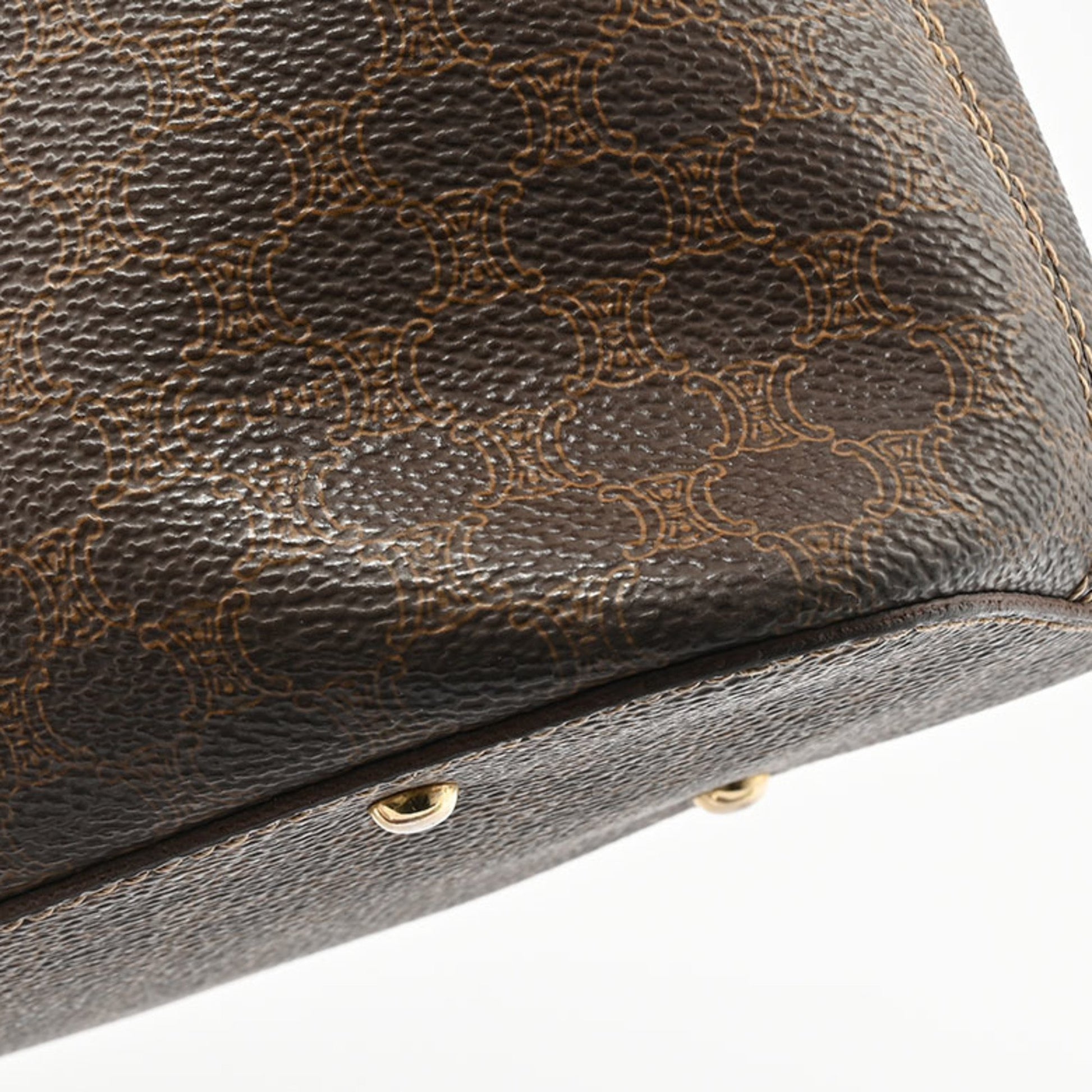 Céline Macadam, Brown, Canvas, shoulder