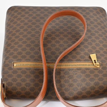 Céline Macadam, Brown, Canvas, shoulder