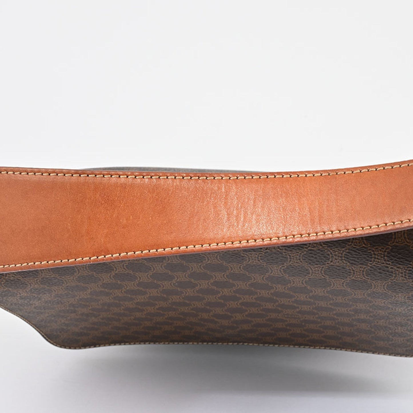 Céline Macadam, Brown, Canvas, shoulder