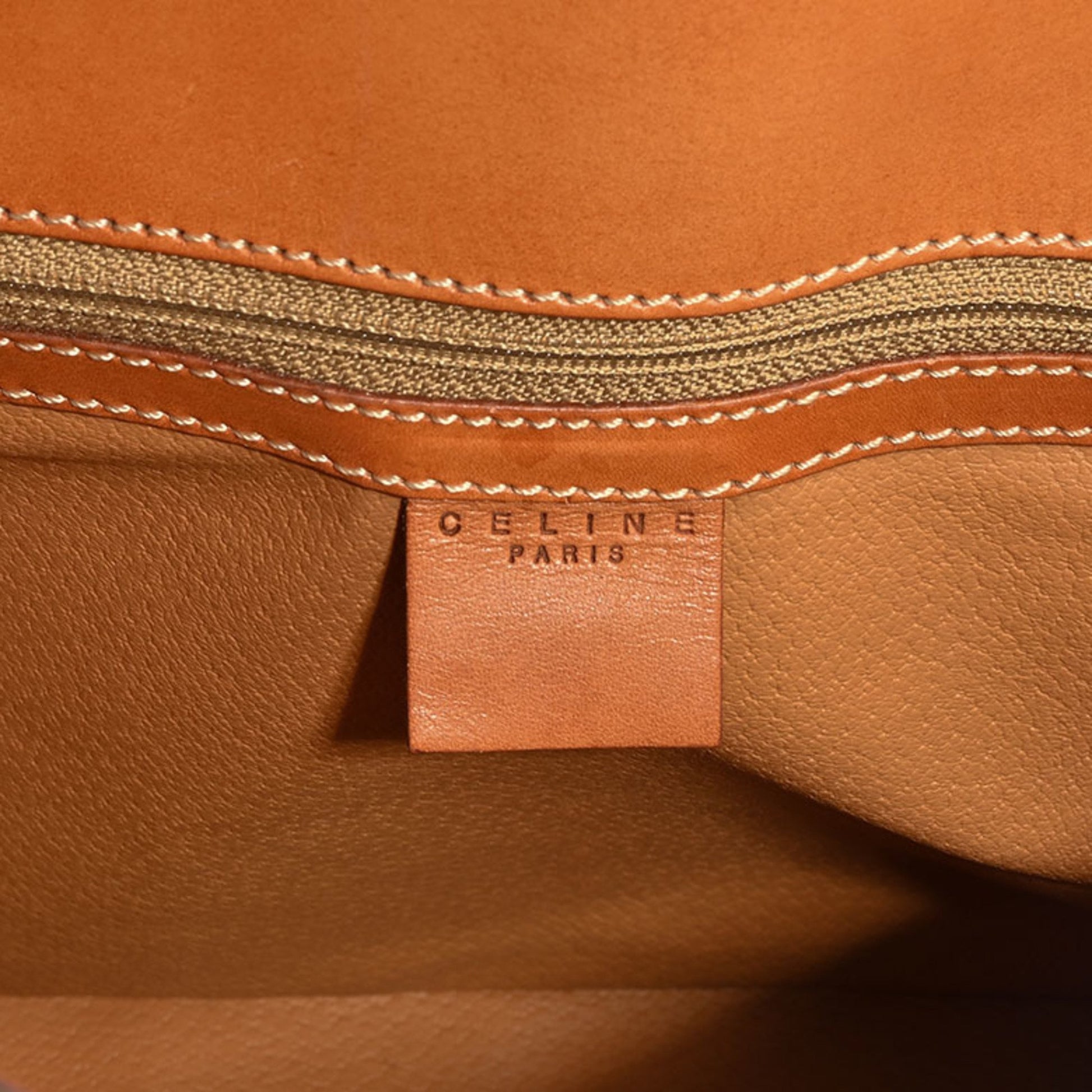 Céline Macadam, Brown, Canvas, shoulder