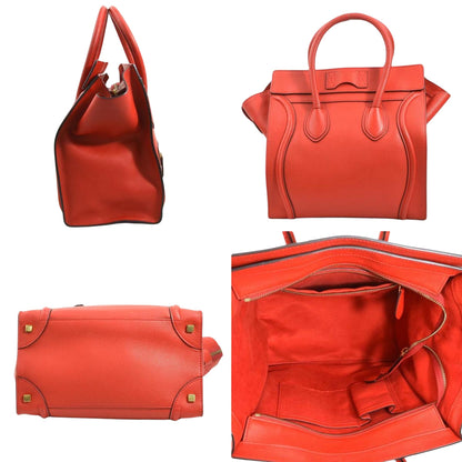 Céline, Red, Leather, handbag