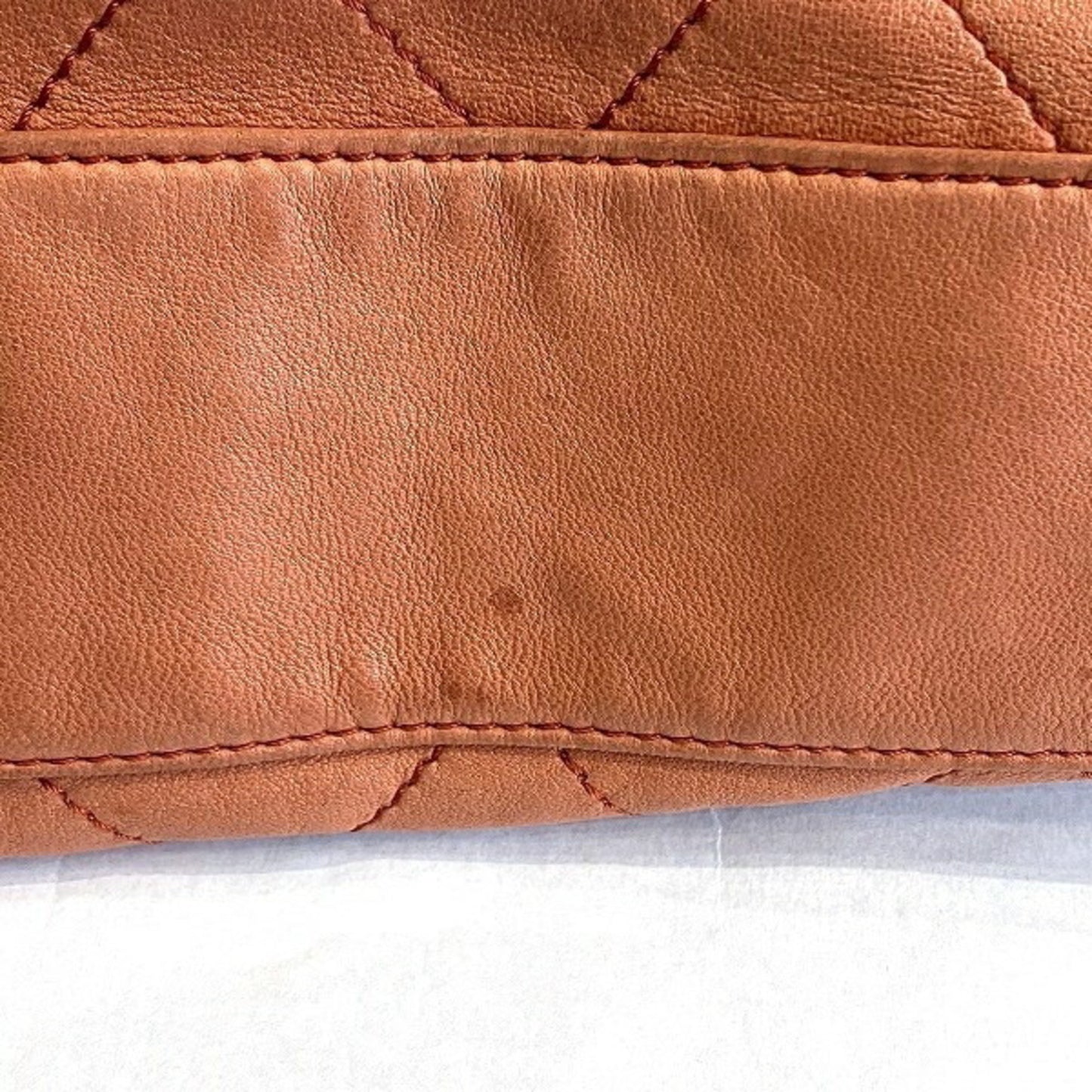 Chanel Timeless, Orange, Leather, shoulder