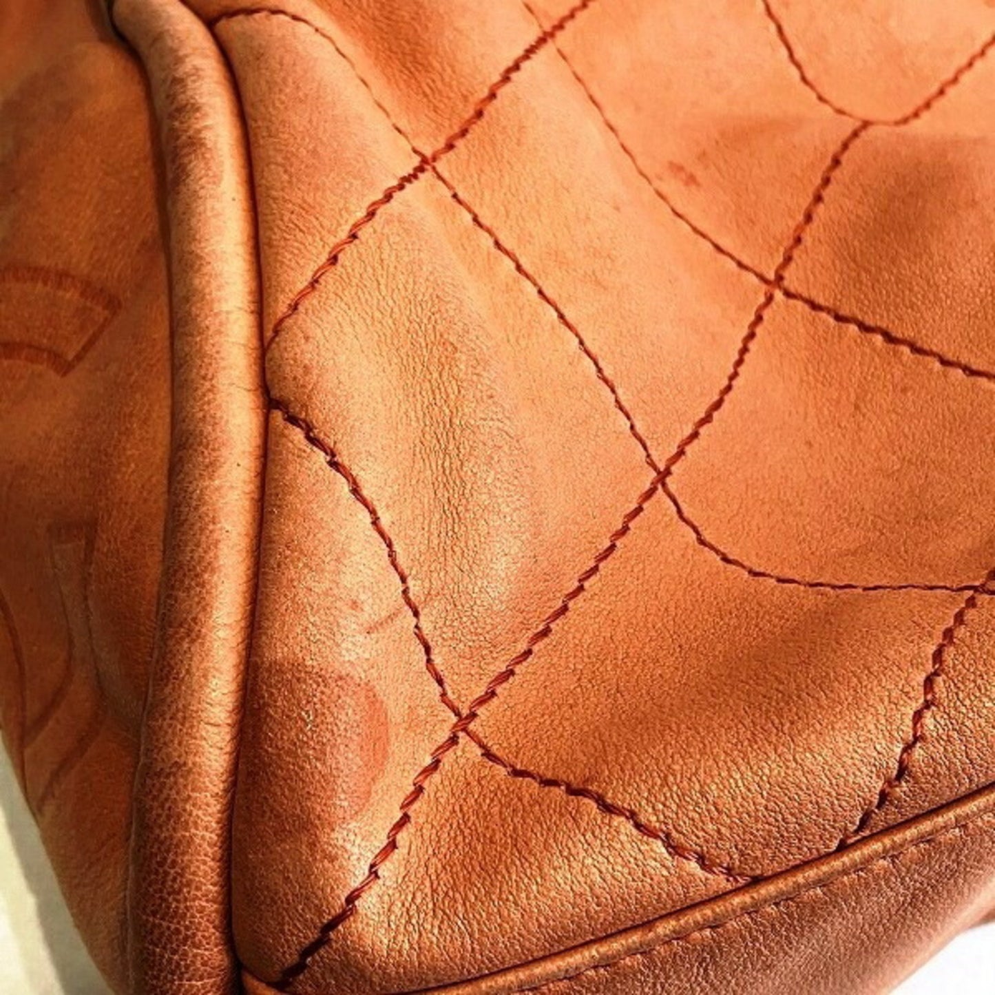 Chanel Timeless, Orange, Leather, shoulder