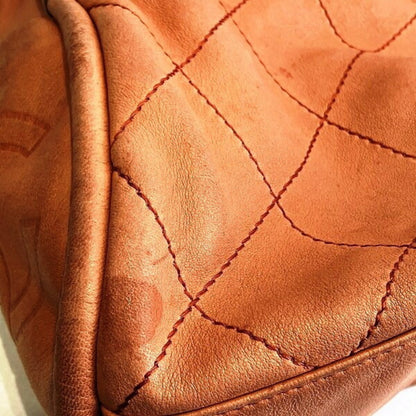Chanel Timeless, Orange, Leather, shoulder