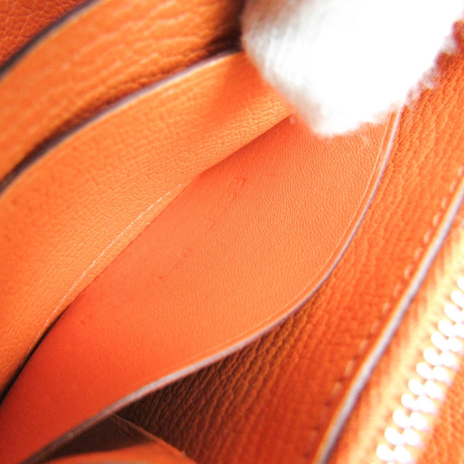Hermès, Orange, Leather, wallet