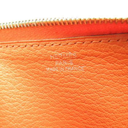 Hermès, Orange, Leather, wallet