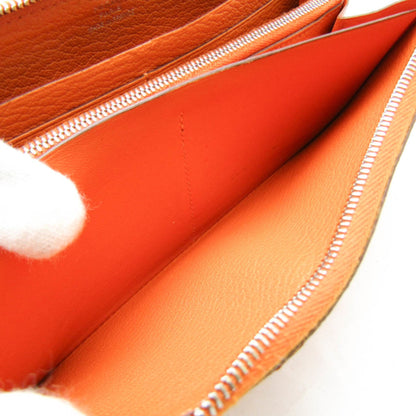 Hermès, Orange, Leather, wallet