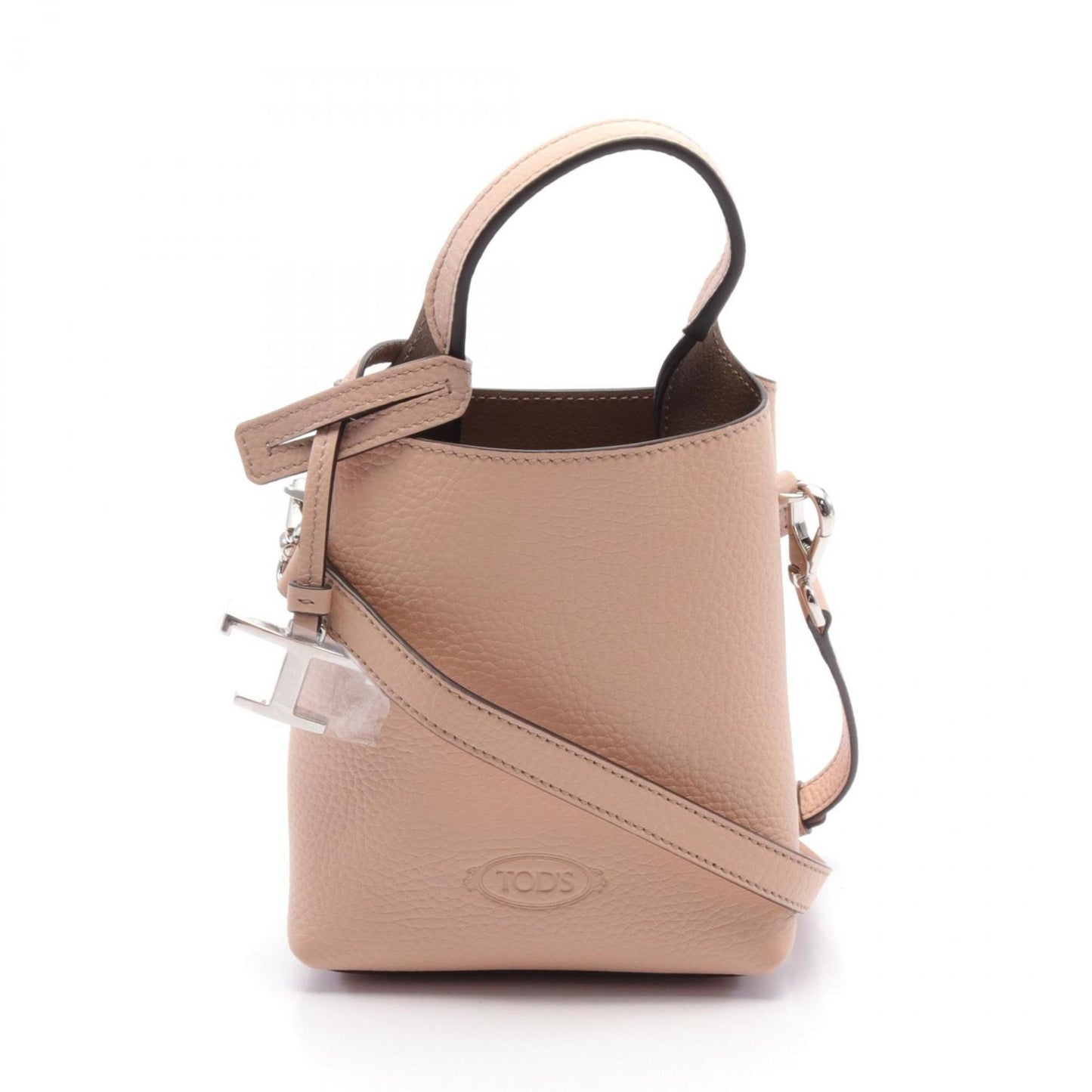 TOD'S, Pink, Leather, handbag
