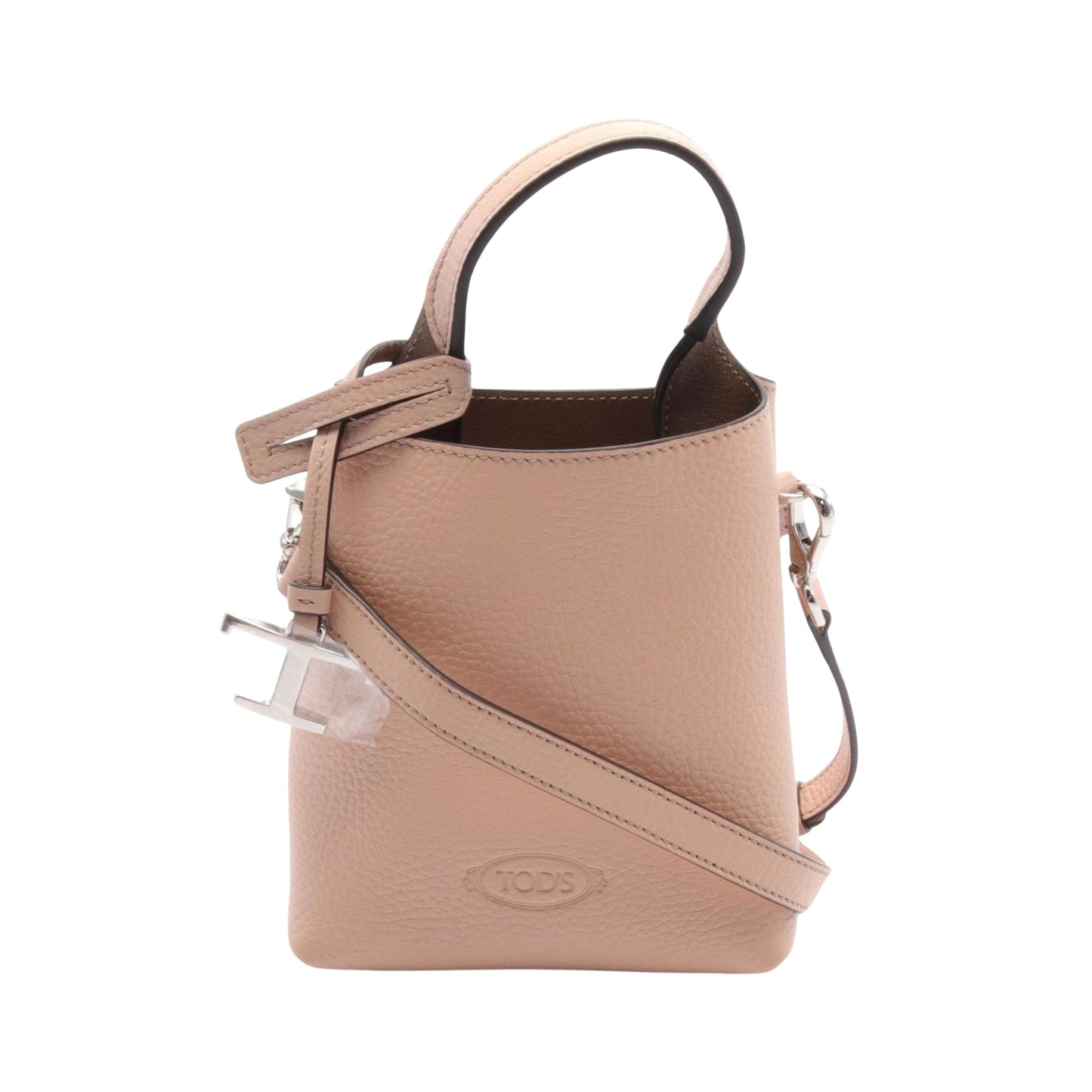 TOD'S, Pink, Leather, handbag
