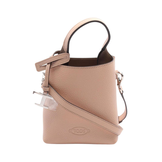 TOD'S, Pink, Leather, handbag