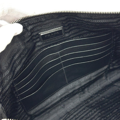 Prada, Black, Leather, clutch
