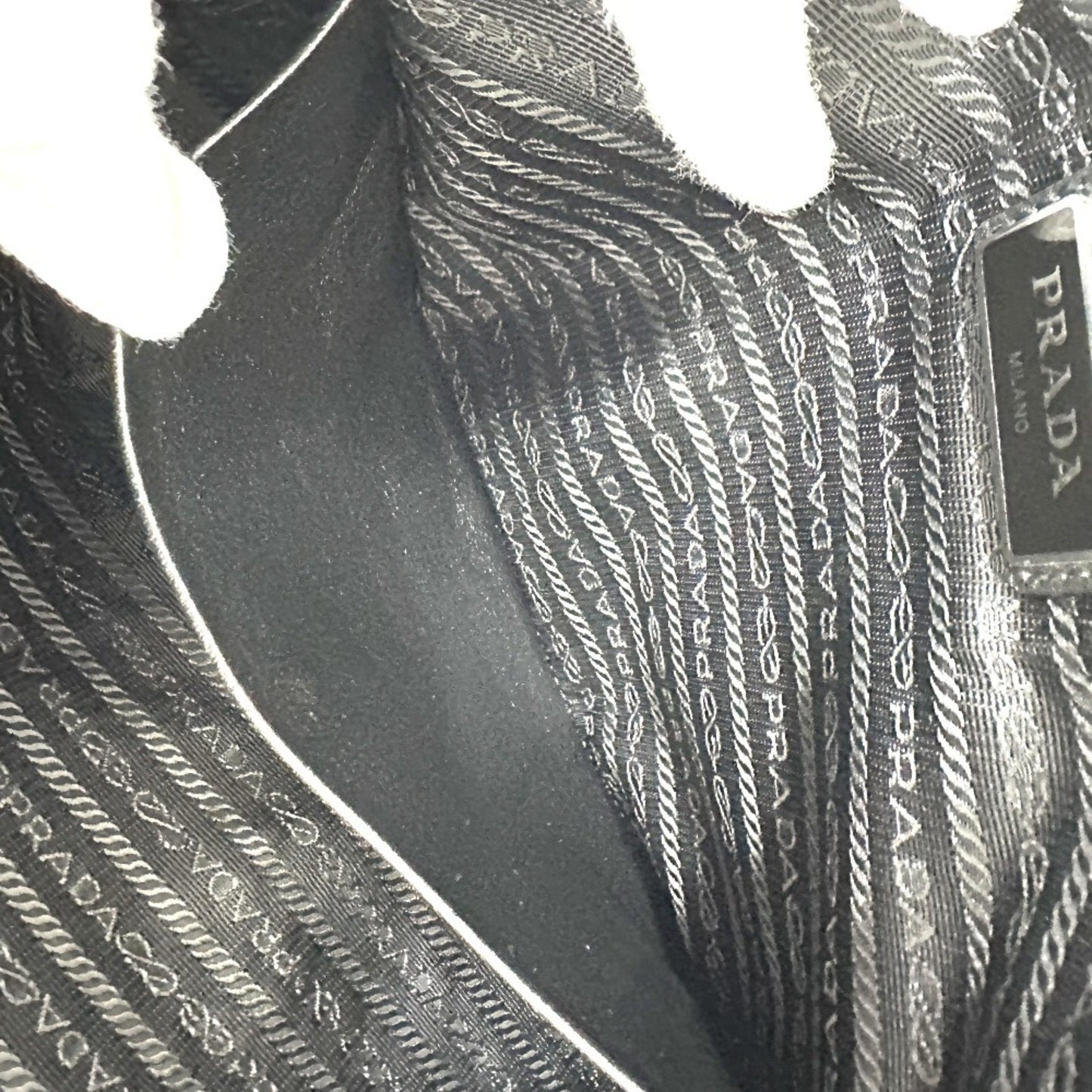 Prada, Black, Leather, clutch