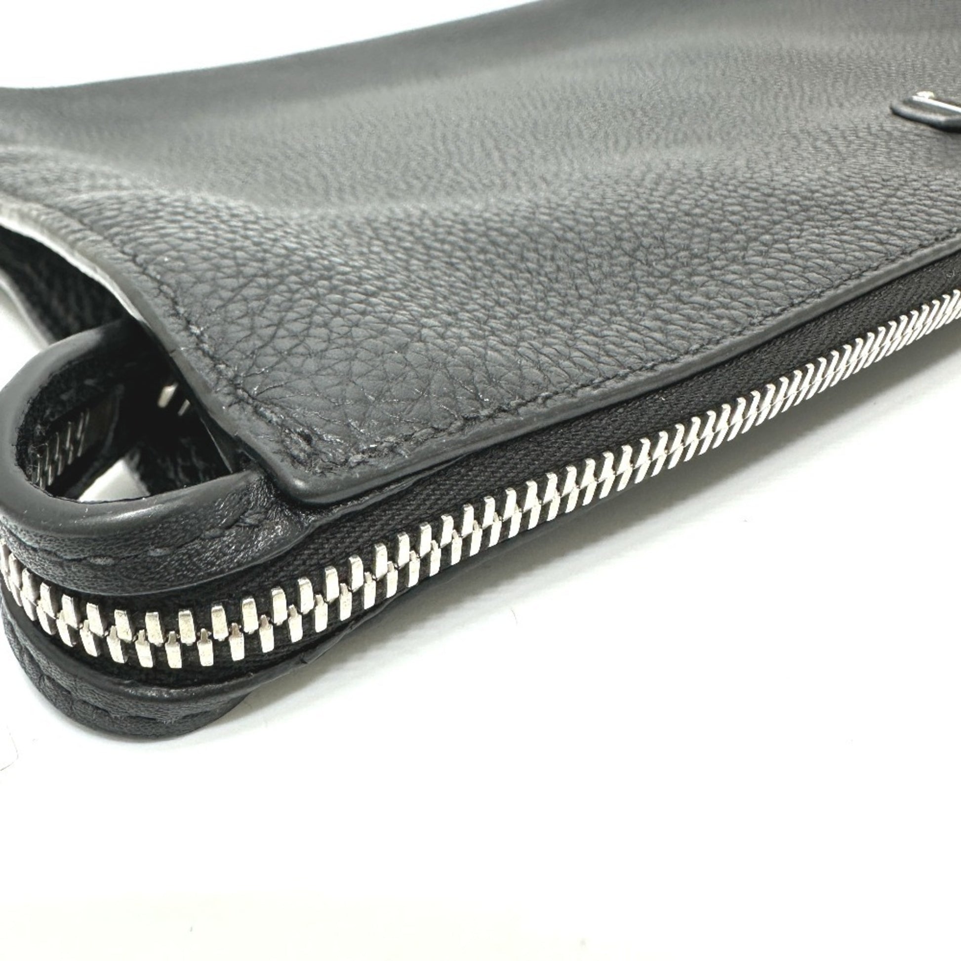 Prada, Black, Leather, clutch