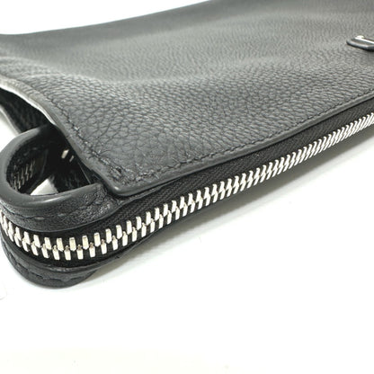 Prada, Black, Leather, clutch