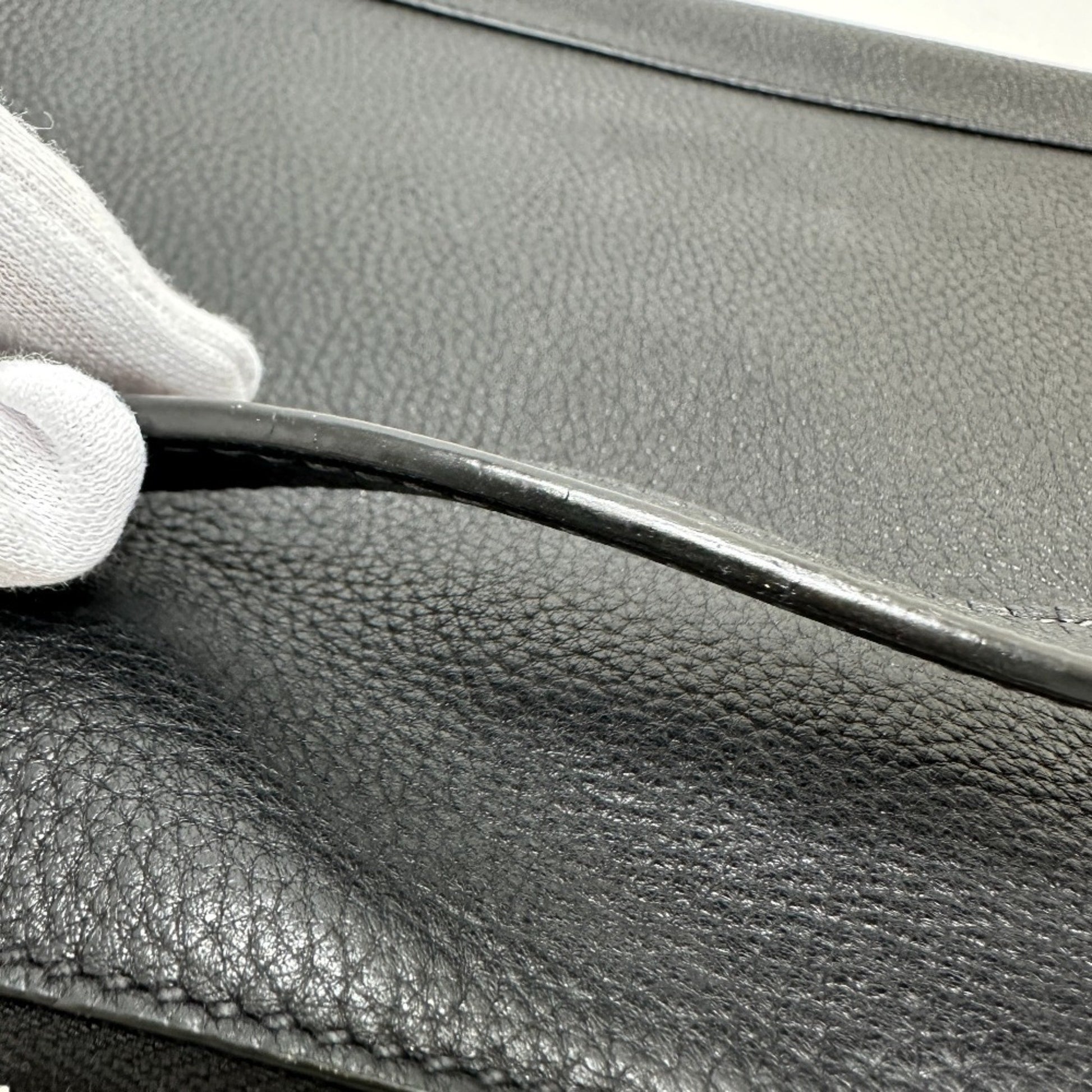 Prada, Black, Leather, clutch