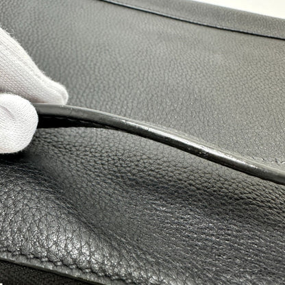 Prada, Black, Leather, clutch