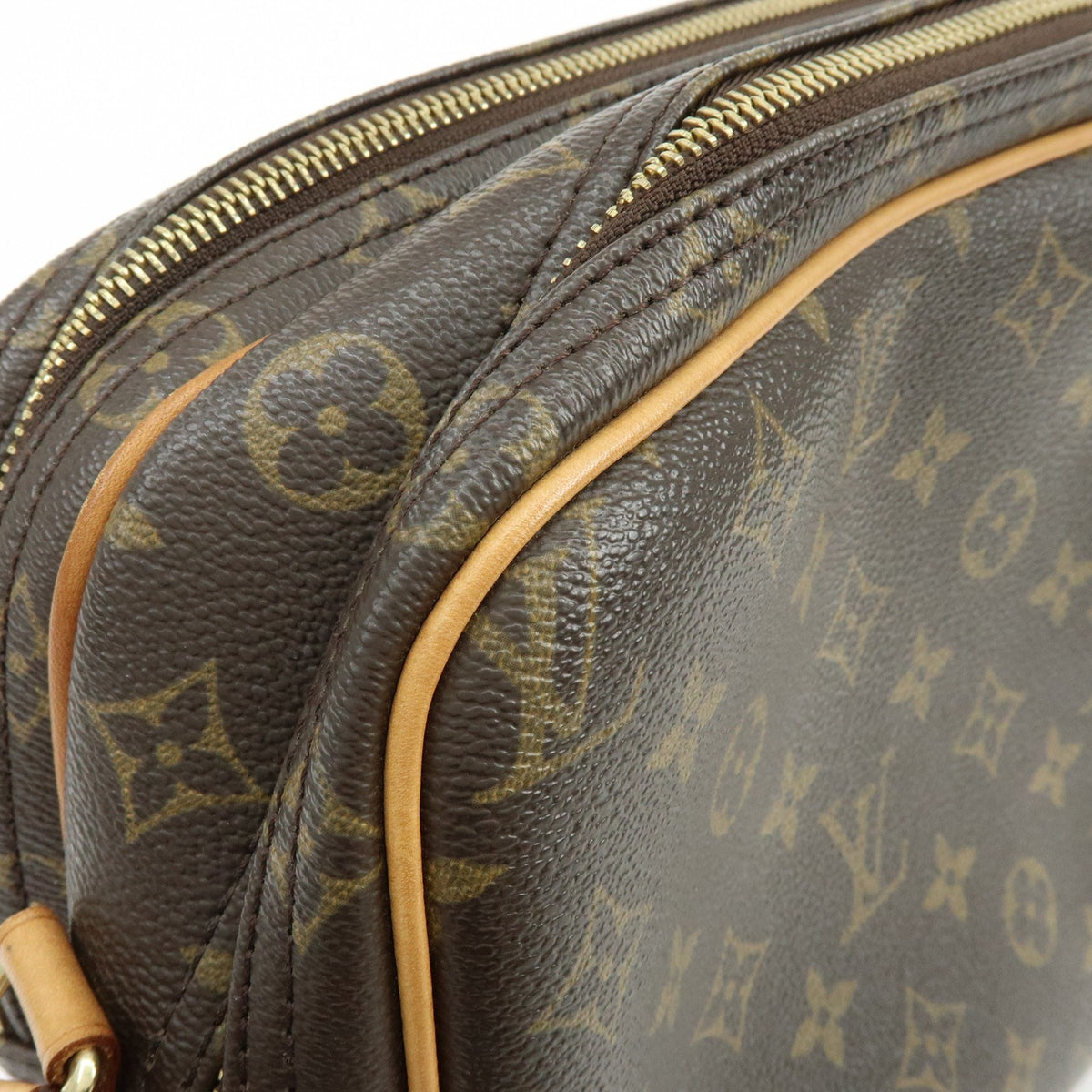 Louis Vuitton Reporter Monogram Canvas, Brown, Canvas, Shoulder Bag