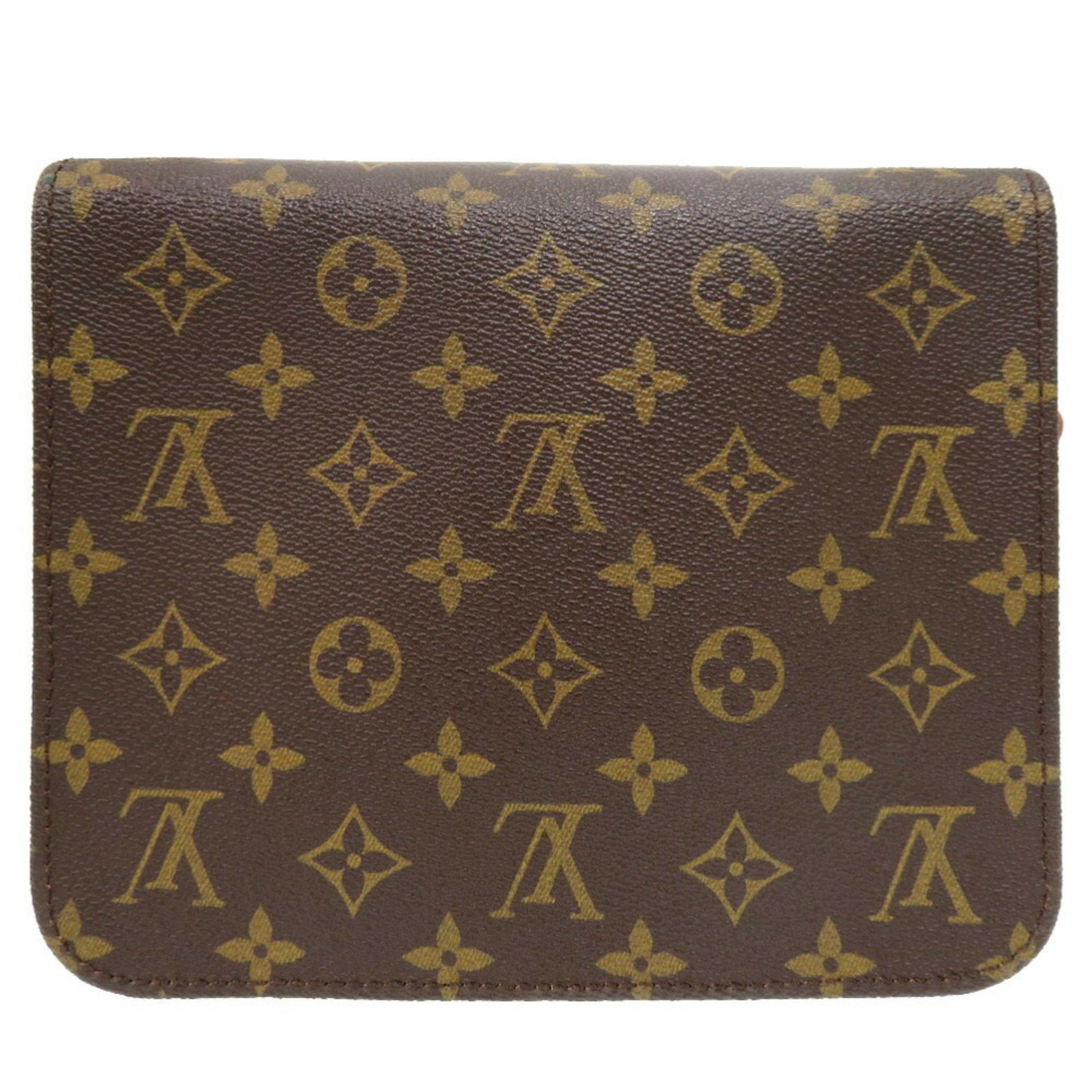 Louis Vuitton Cartouchière, Brown, Canvas, shoulder