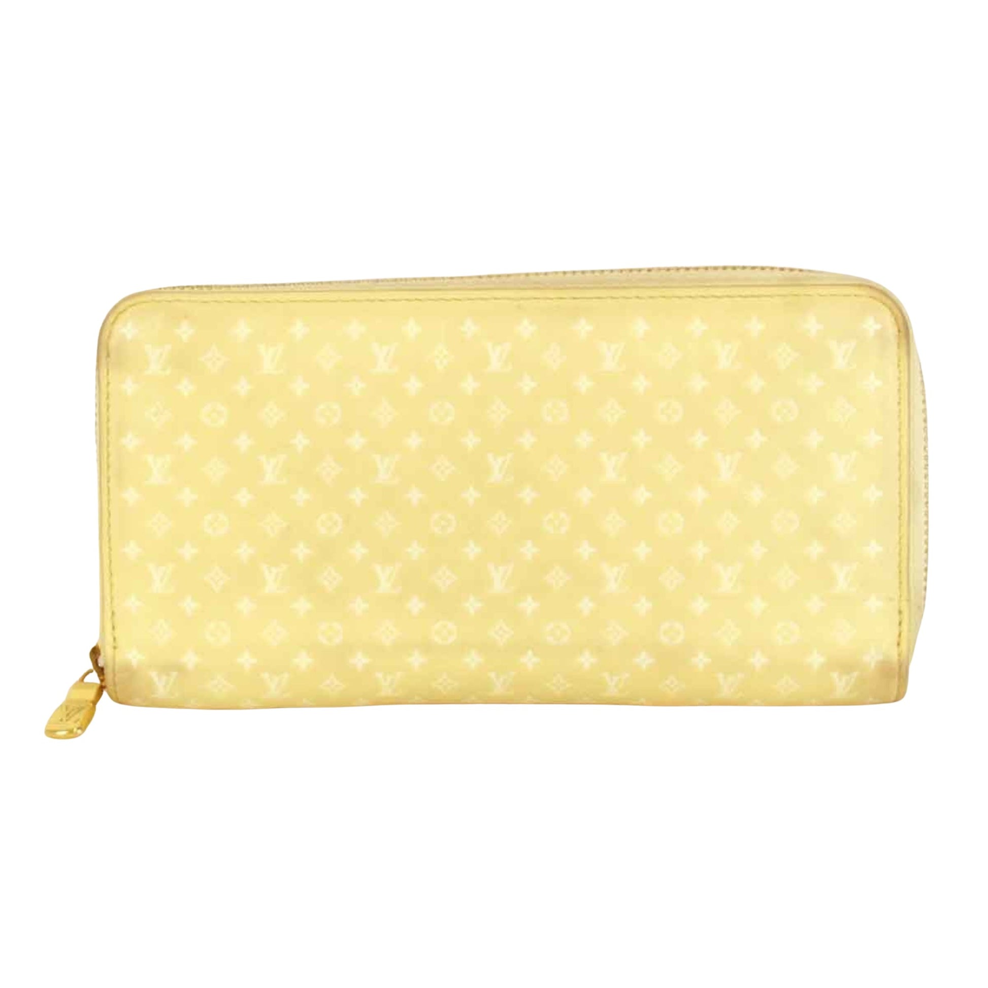 Louis Vuitton, Yellow, Leather, wallet