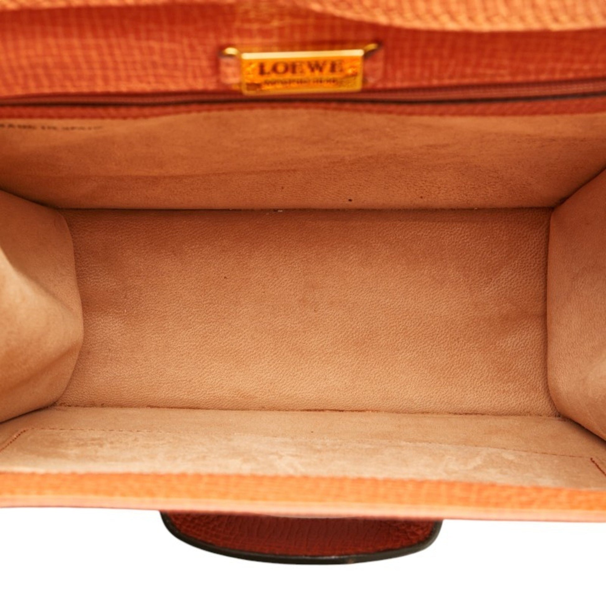 Loewe Barcelona, Orange, Leather, handbag