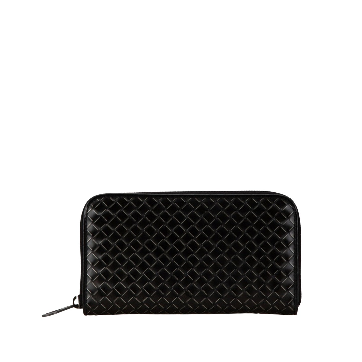 Bottega Veneta Intrecciato, Black, Leather, wallet