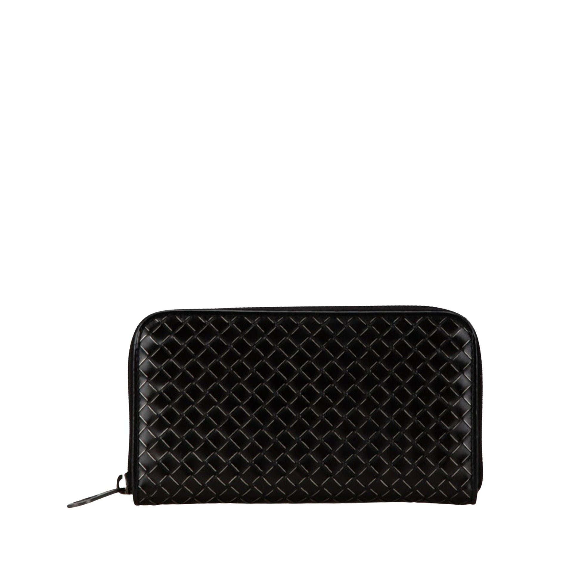 Bottega Veneta Intrecciato, Black, Leather, wallet