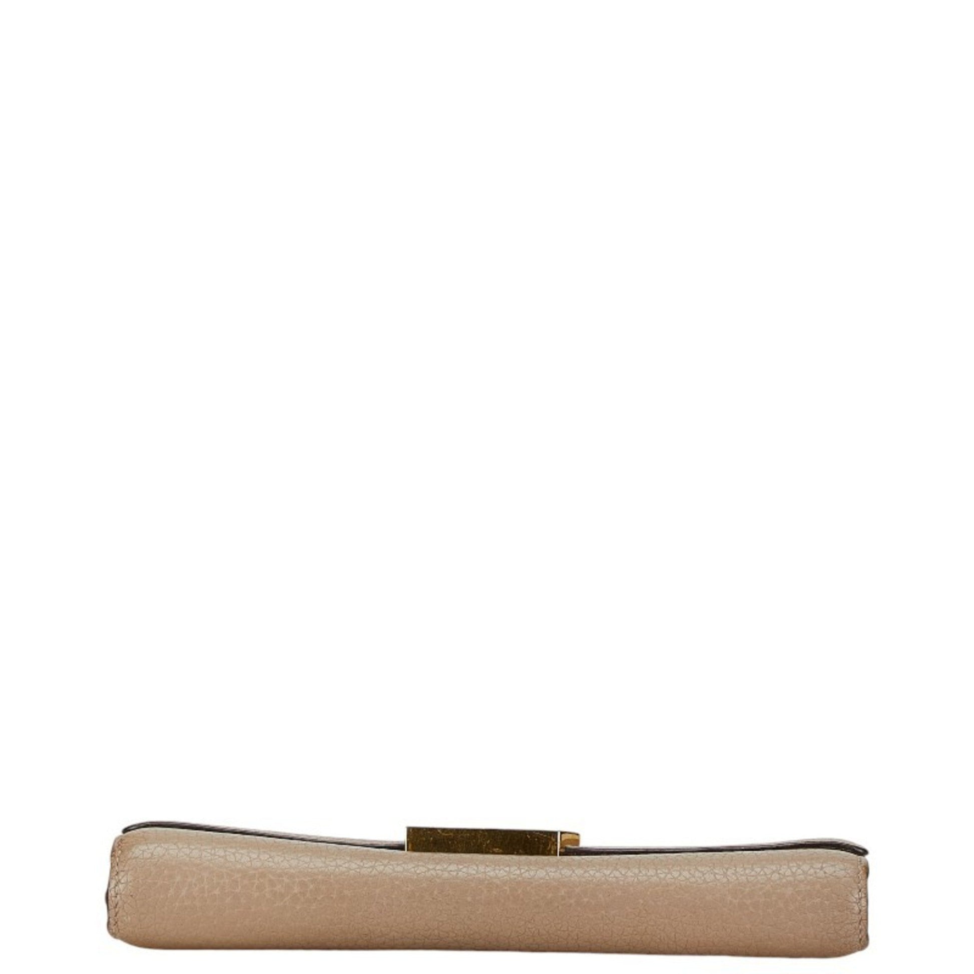 Louis Vuitton Capucines, Beige, Leather, wallet