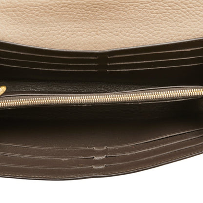 Louis Vuitton Capucines, Beige, Leather, wallet