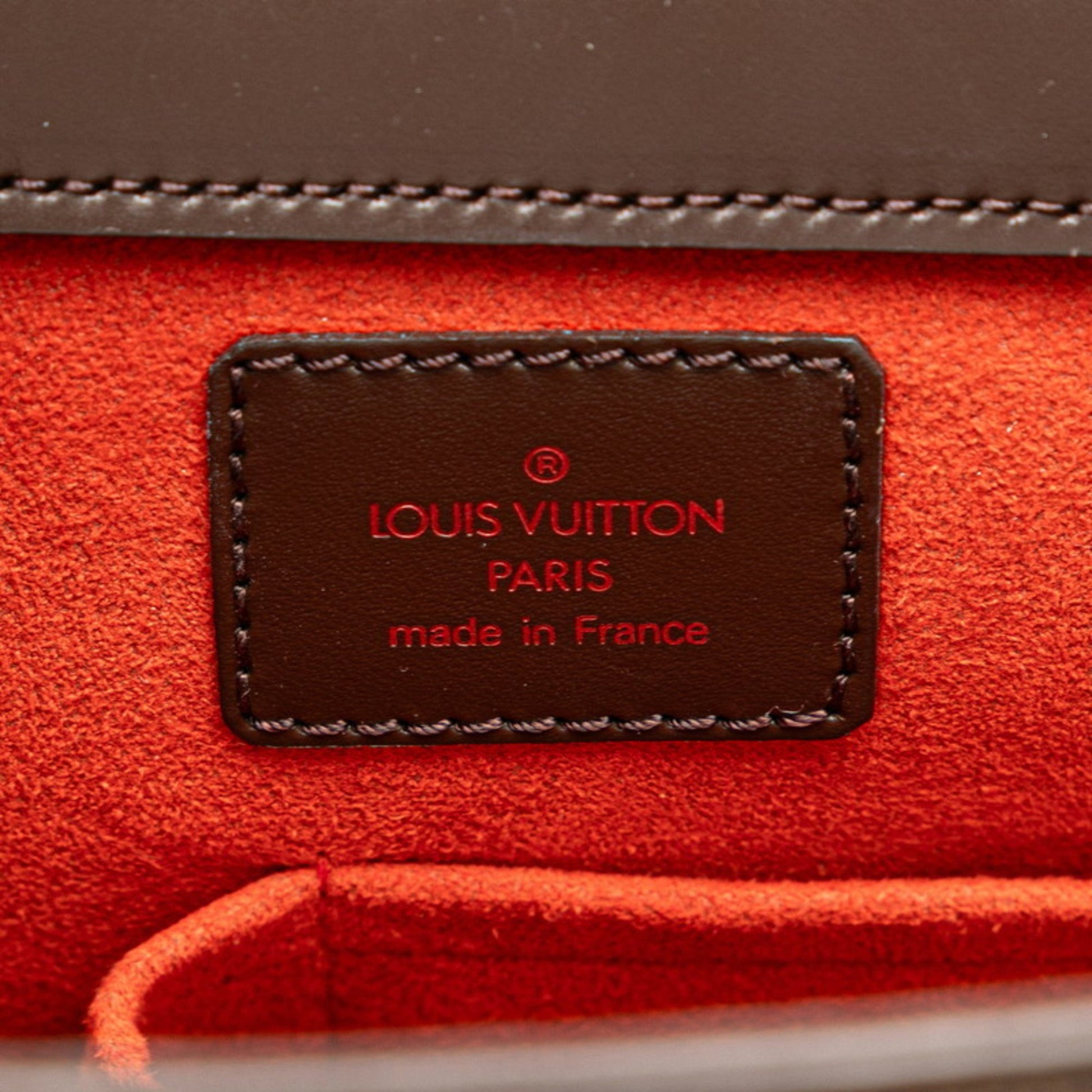 Louis Vuitton Saria, Brown, Canvas, handbag