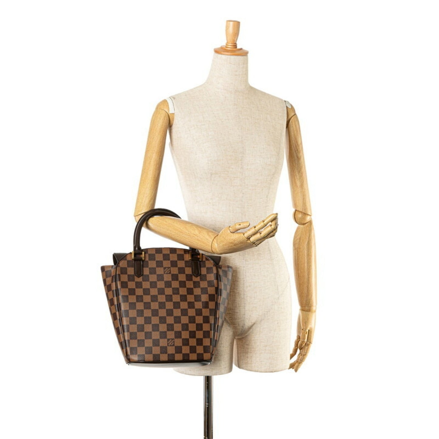 Louis Vuitton Saria, Brown, Canvas, handbag