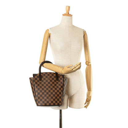 Louis Vuitton Saria, Brown, Canvas, handbag