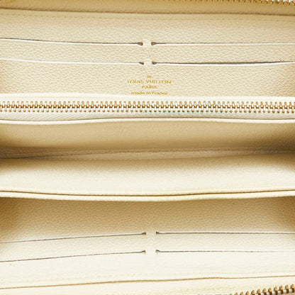 Louis Vuitton Portefeuille zippy, White, Leather, wallet