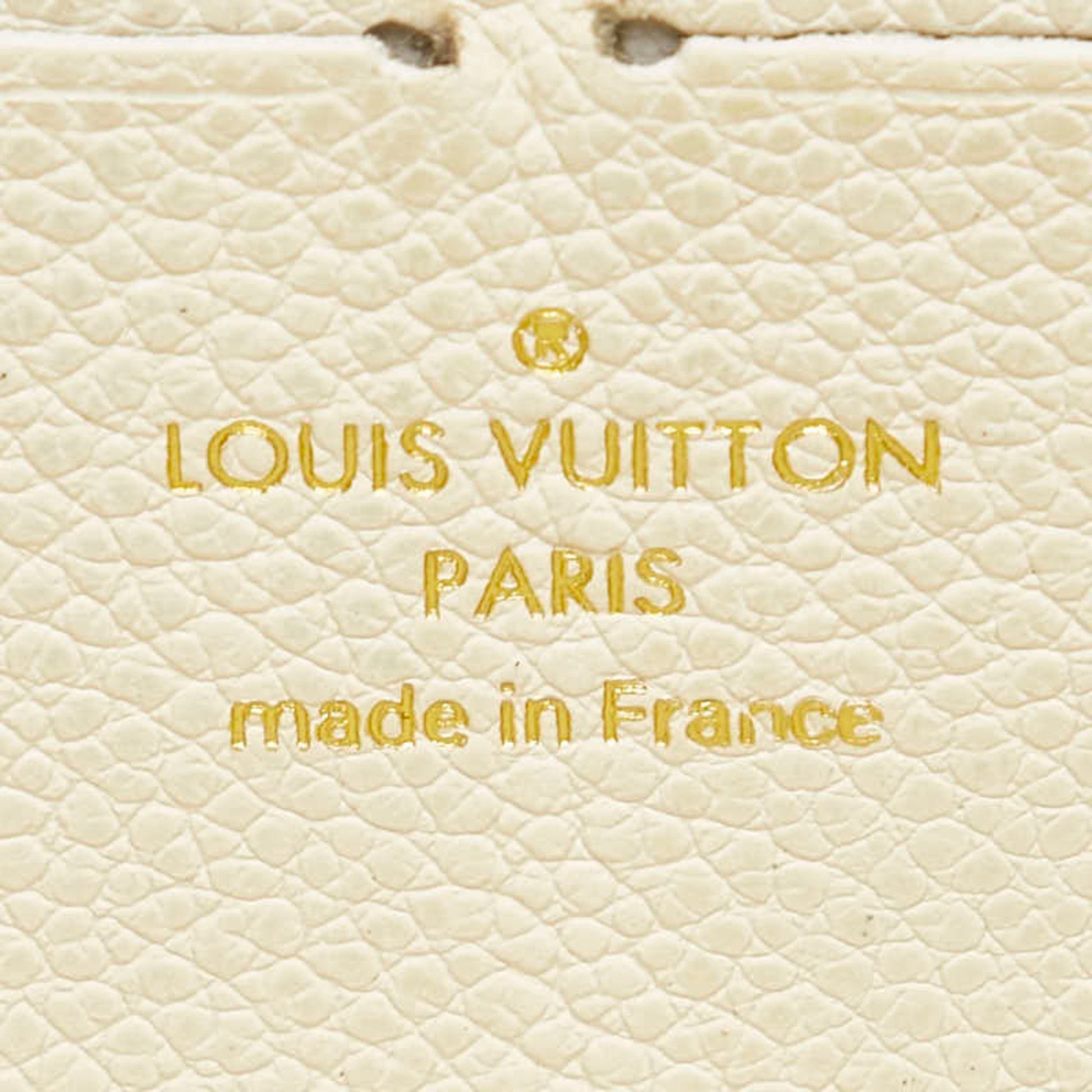 Louis Vuitton Portefeuille zippy, White, Leather, wallet