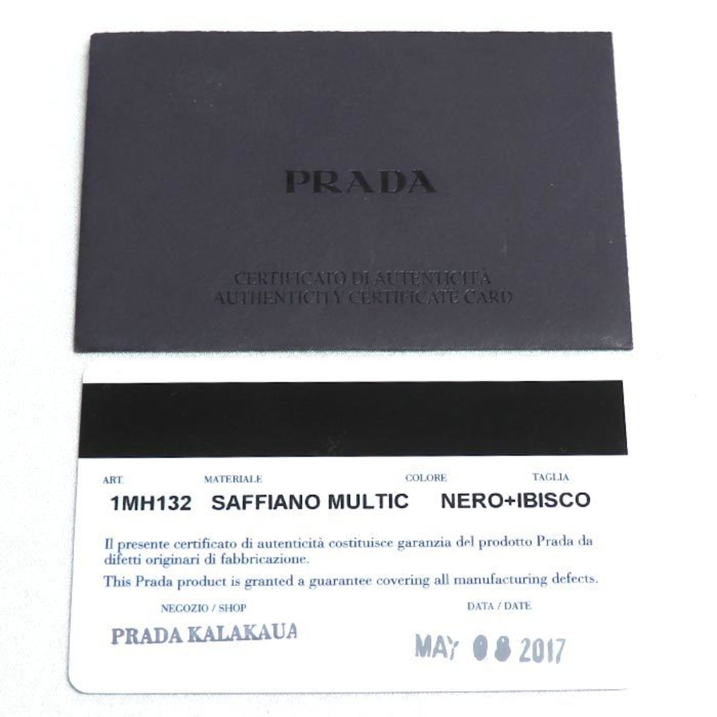 Prada Saffiano, Black, Leather, wallet