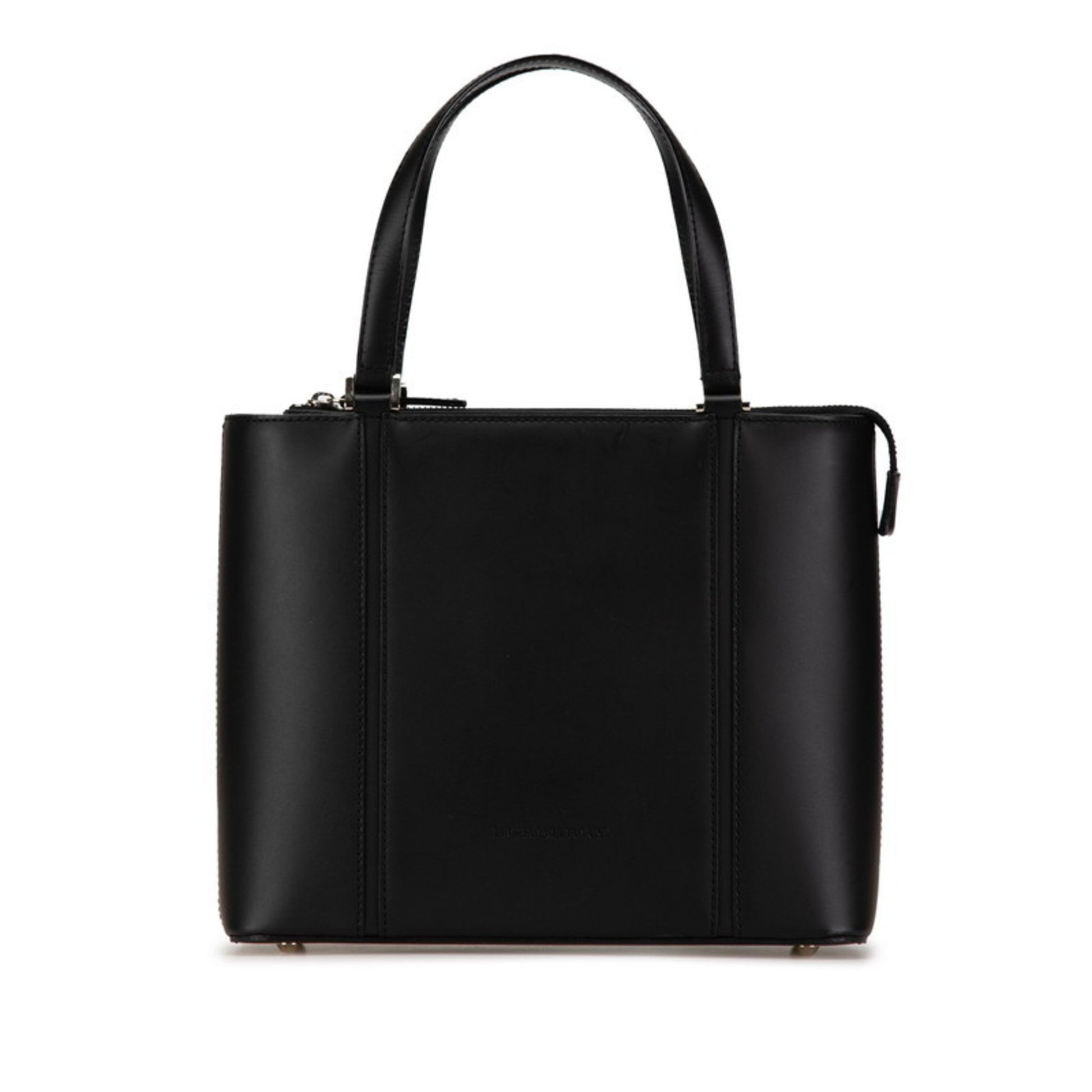 Burberry Nova Check, Black, Leather, handbag