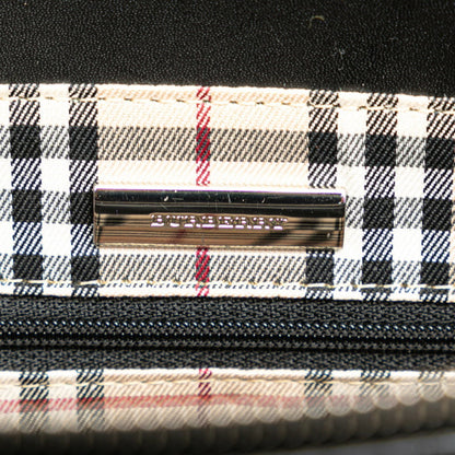 Burberry Nova Check, Black, Leather, handbag