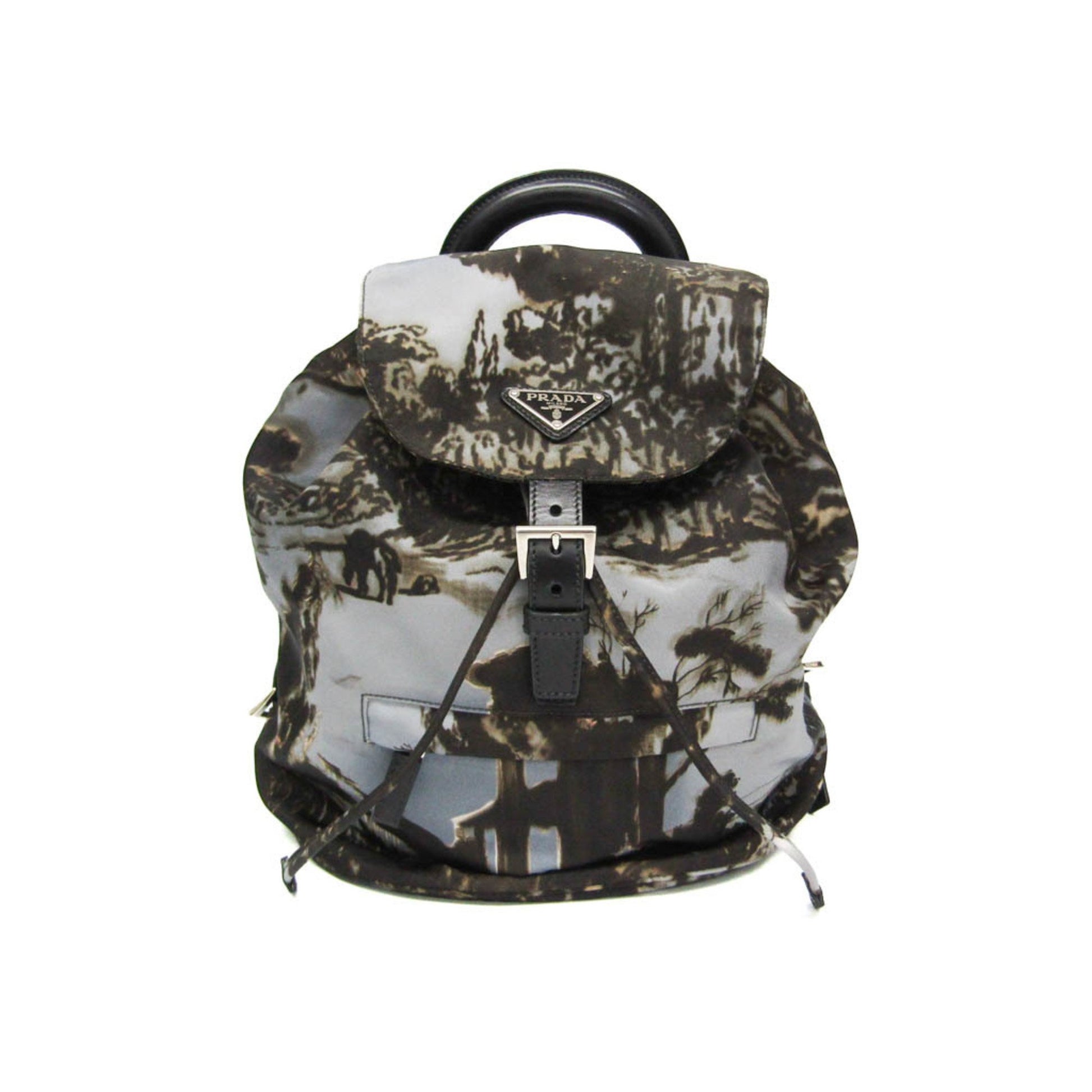 Prada, Multicolour, Canvas, backpack