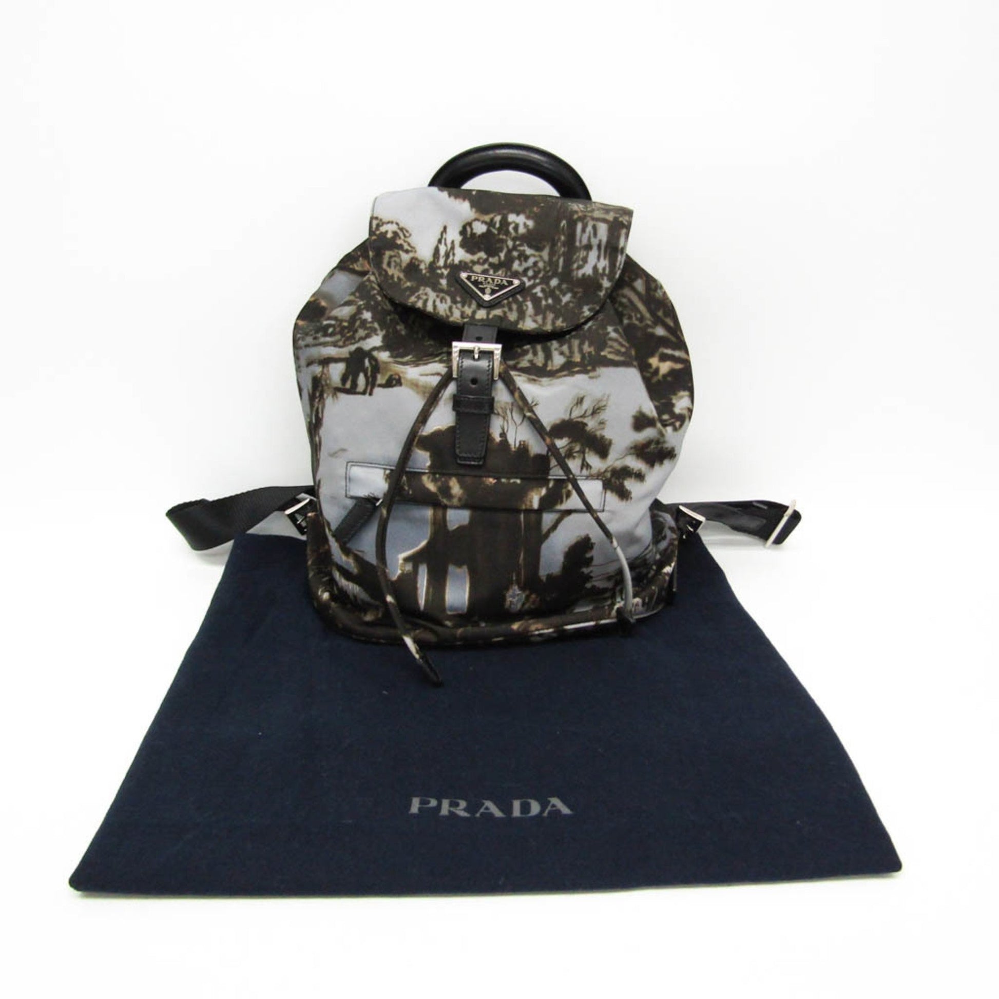 Prada, Multicolour, Canvas, backpack