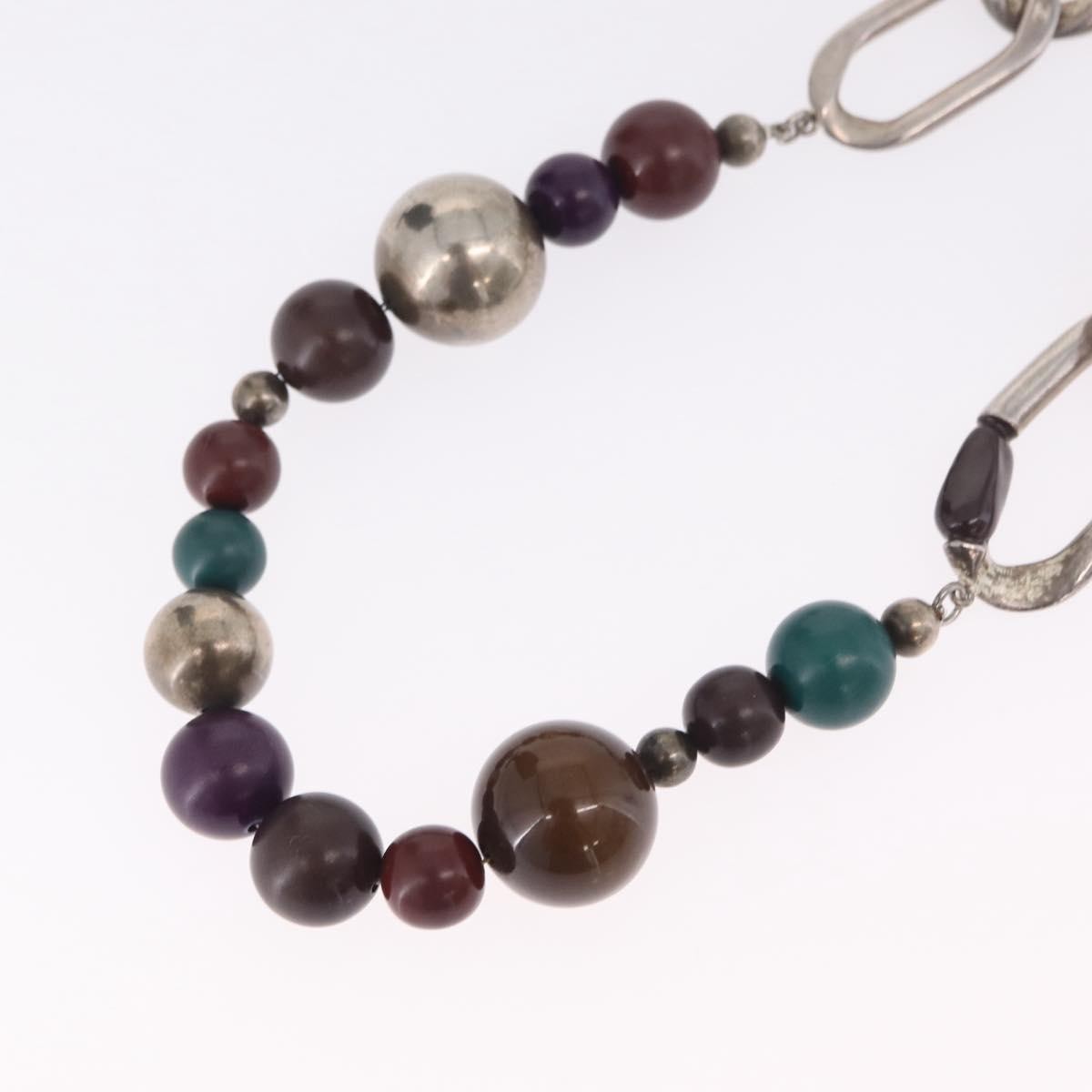 Chanel CC Station Long Metal with Faux Pearls and Beads, Multicolour, Metal, Necklace