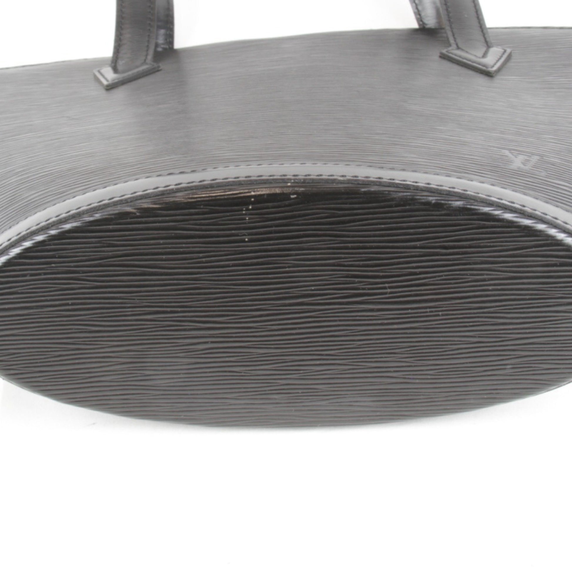 Louis Vuitton Saint Jacques, Black, Leather, handbag
